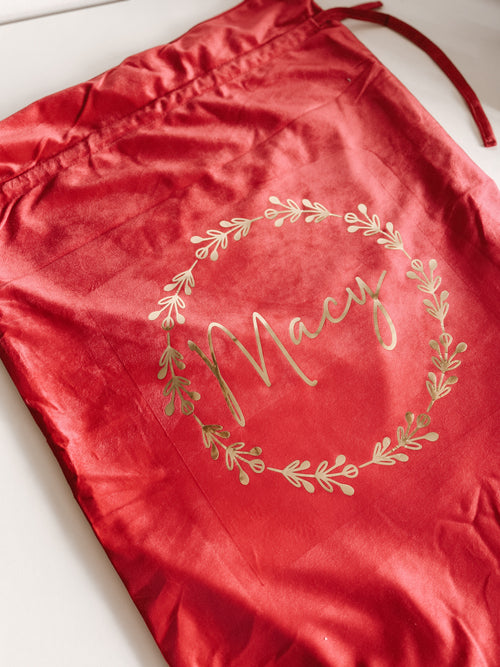 Velvet Santa Sacks