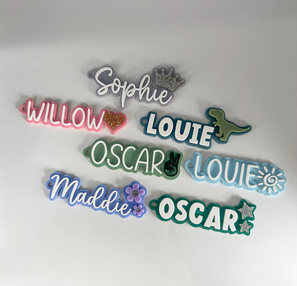 3D Acrylic Bag Tag - With Symbol