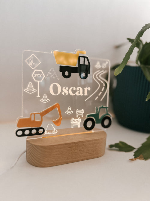 3D Construction Night Light