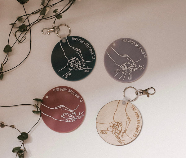 This Mum Belongs To Keyring