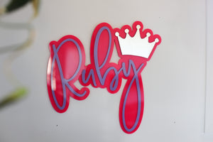 Acrylic Double Layer Name Plaque