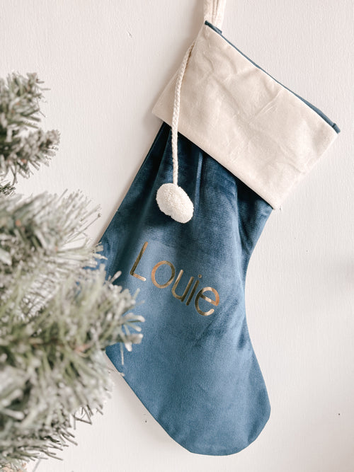 Velvet Santa Stockings