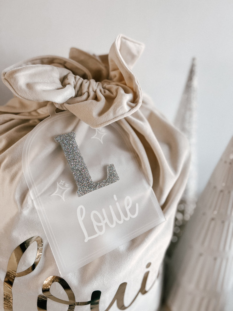 Santa Sack Tags - Letter + name