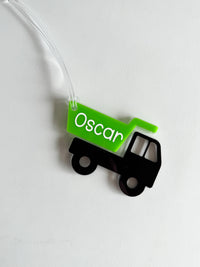 Acrylic Dump Truck Bag Tag