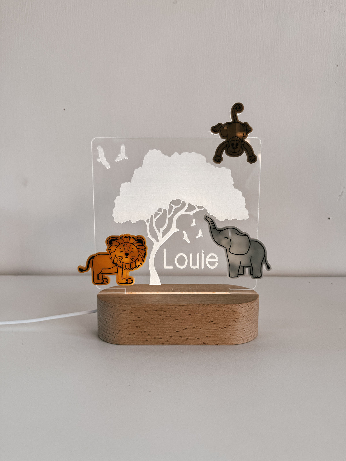 3D Safari Night Light