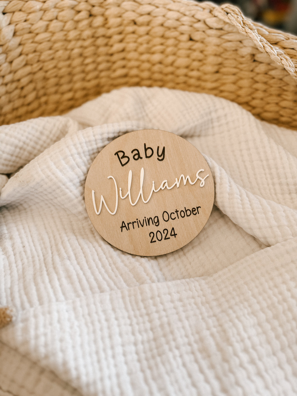 Baby ____ Announcement Plaque 2