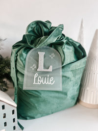 Santa Sack Tags - Letter + name