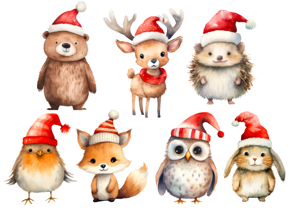 Christmas Woodland Creatures Fluffy Cup