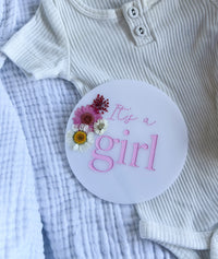 It's a Girl - Dried Flowers