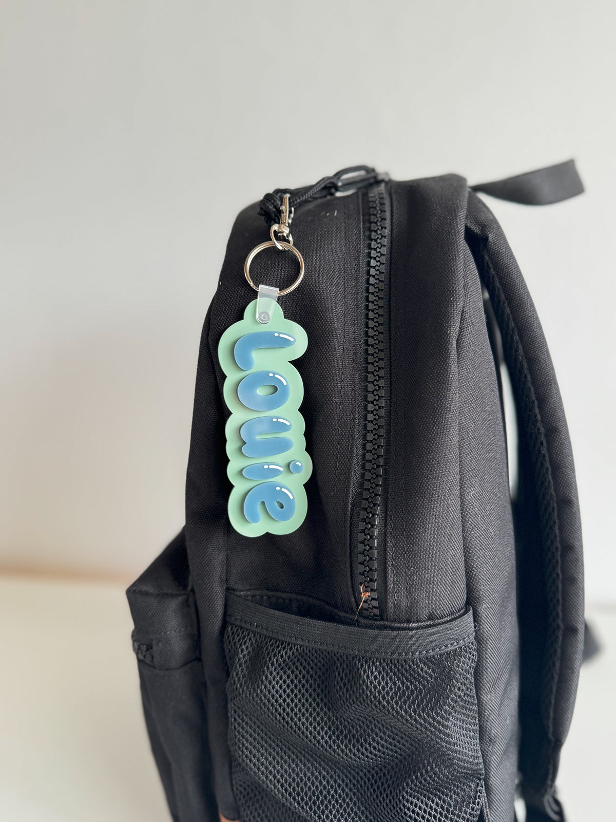 Bubble Letter Bag Tag