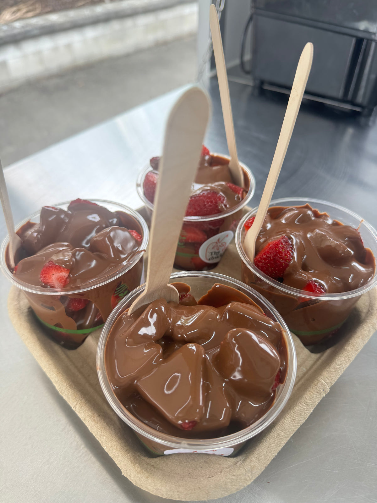 The Red Rows Chocolate cup