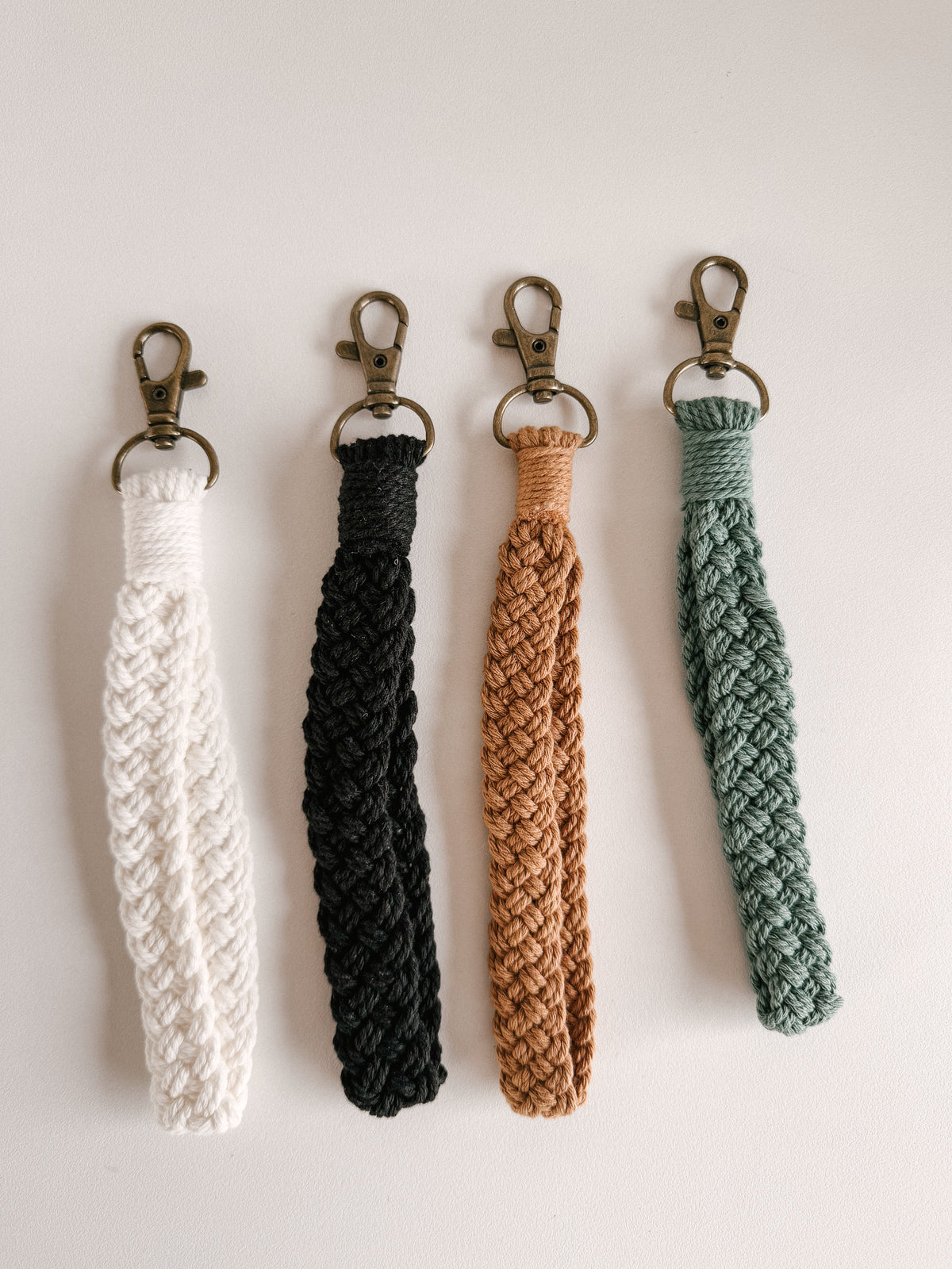 Macrame Name Tag Keyring