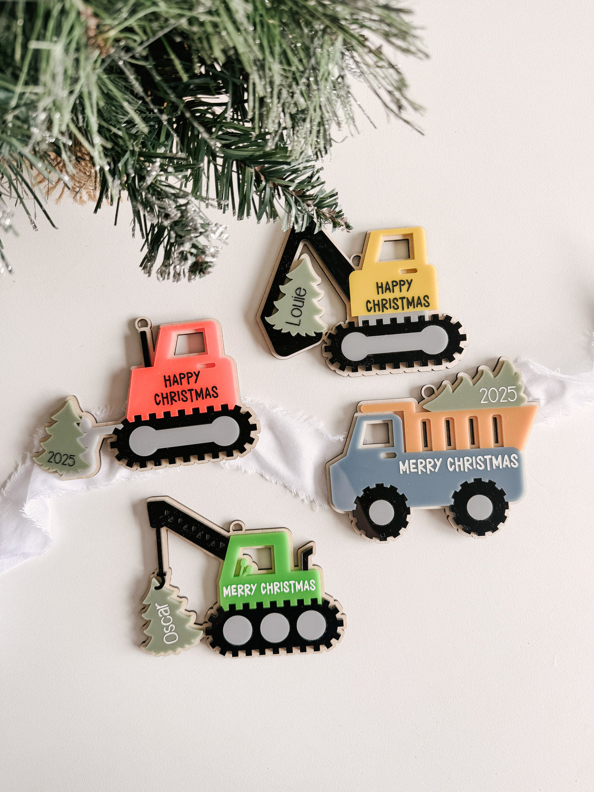 Christmas Construction Ornament