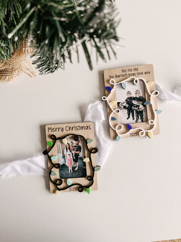 Lights Christmas Photo Magnet