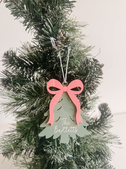 Bow Christmas Tree Ornament