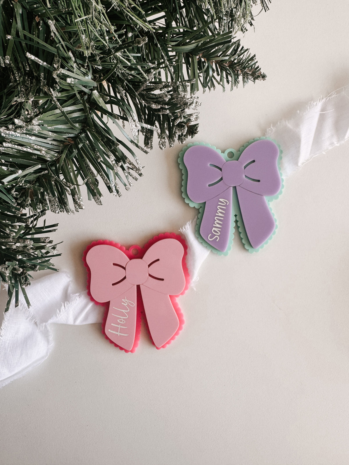 Christmas Bow Ornament