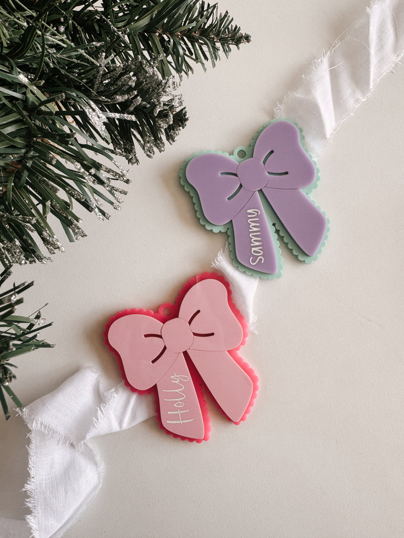 Christmas Bow Ornament