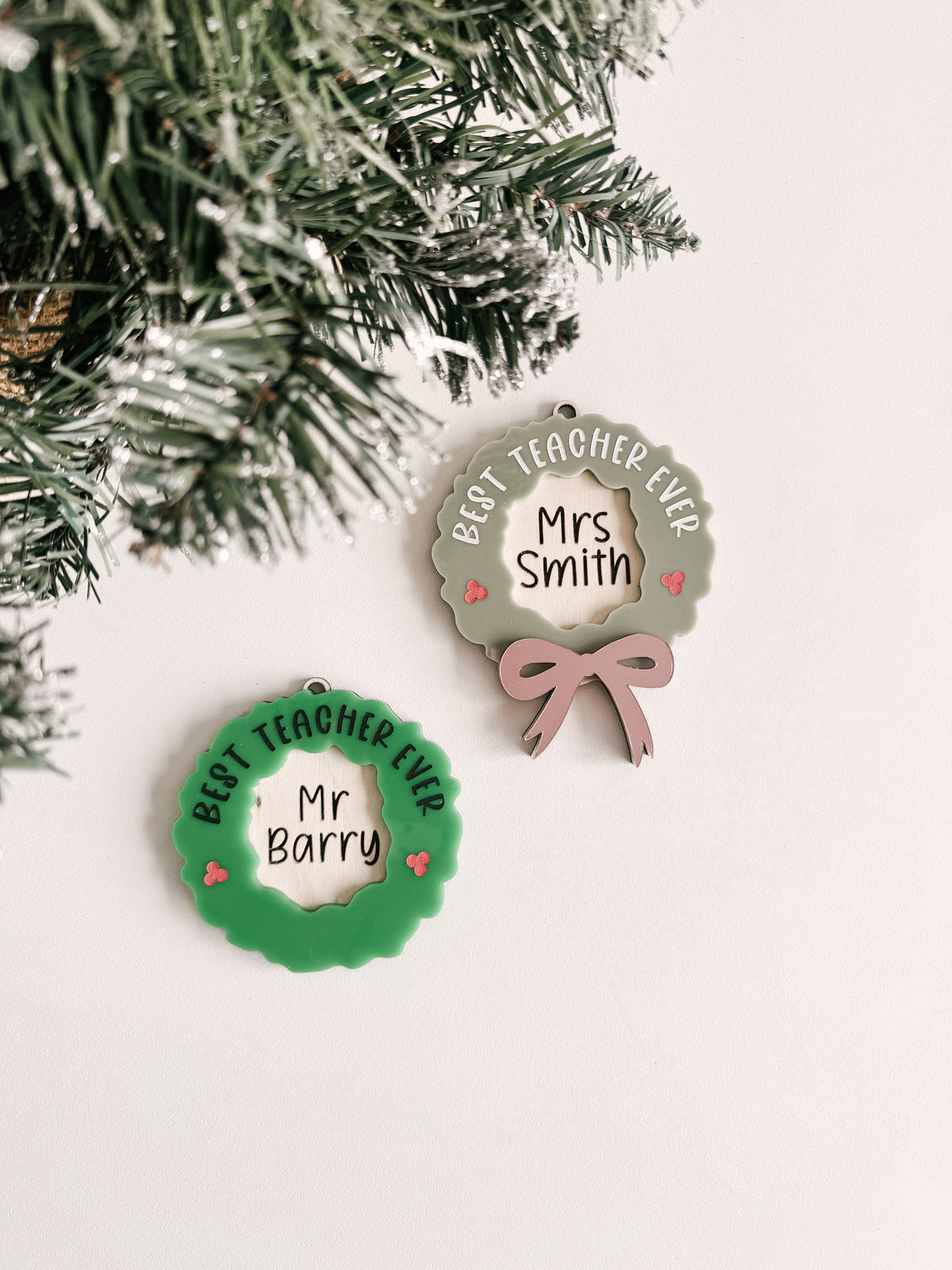 Best Teacher Ever Wreath