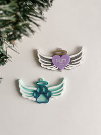 Angel wings ornament