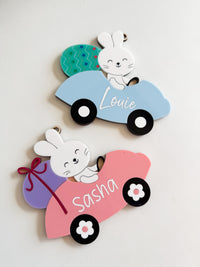 Easter Bunny Car Tag