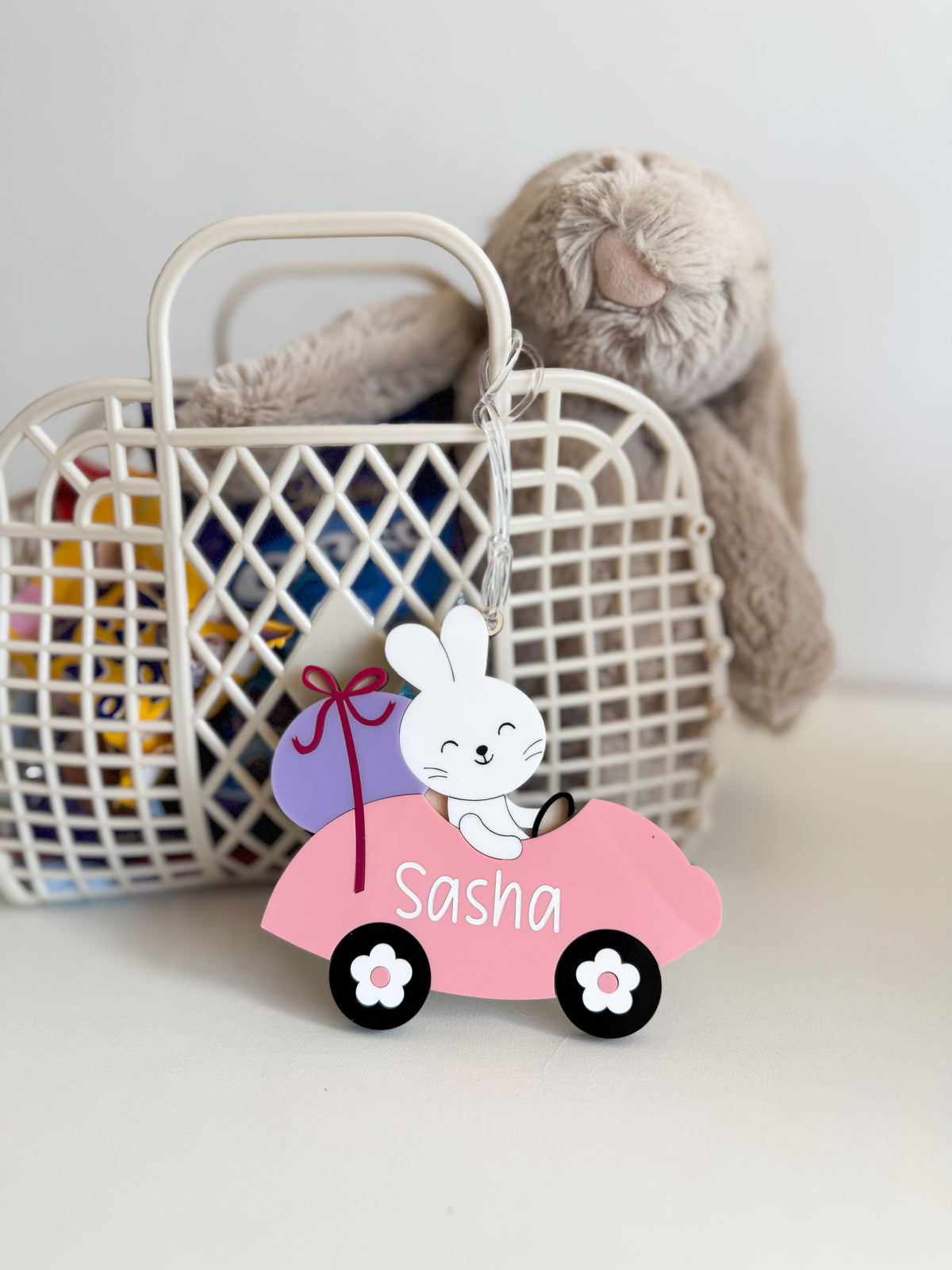 Easter Bunny Car Tag