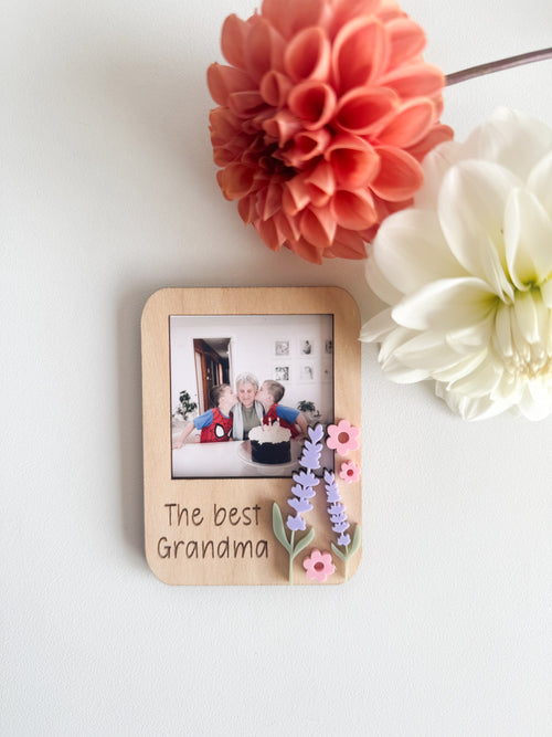 Mini Flower Photo Magnet