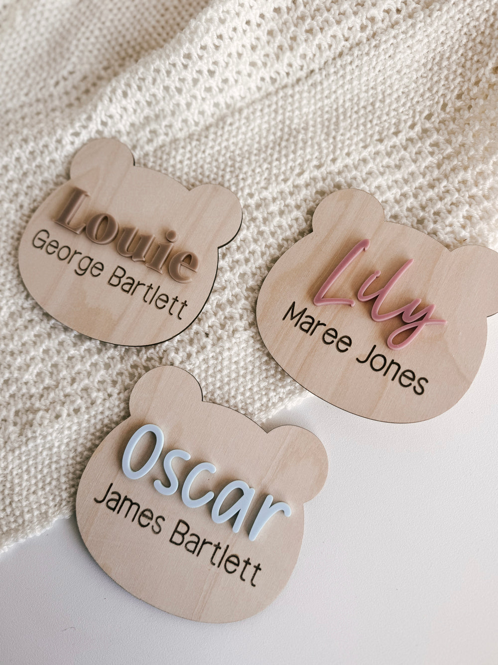 Bear Name Plaque