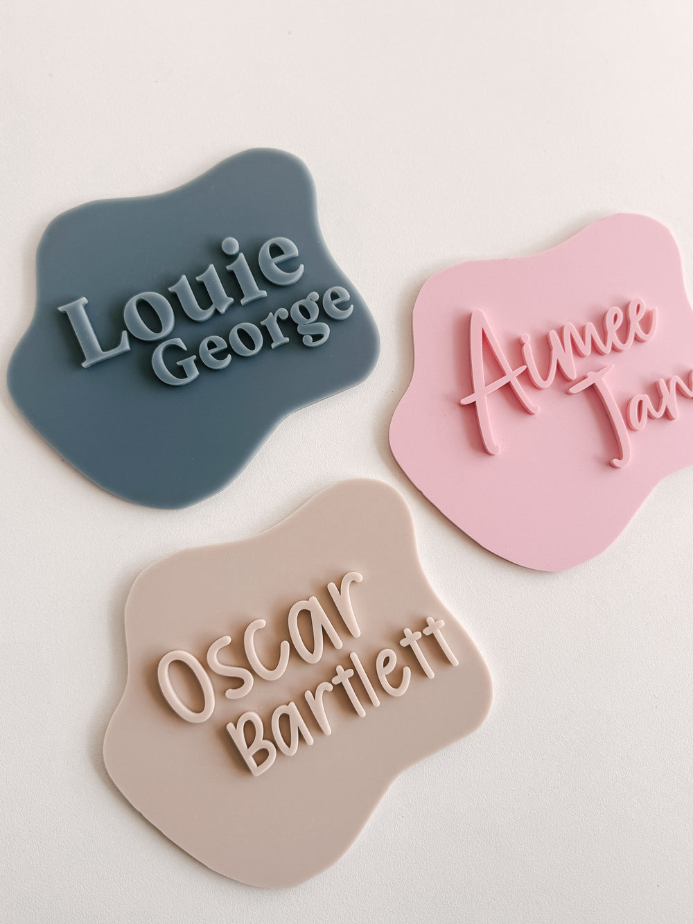 Pebble Monochrome Name Plaque