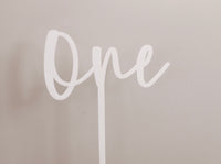 Number Cake Topper