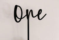 Number Cake Topper